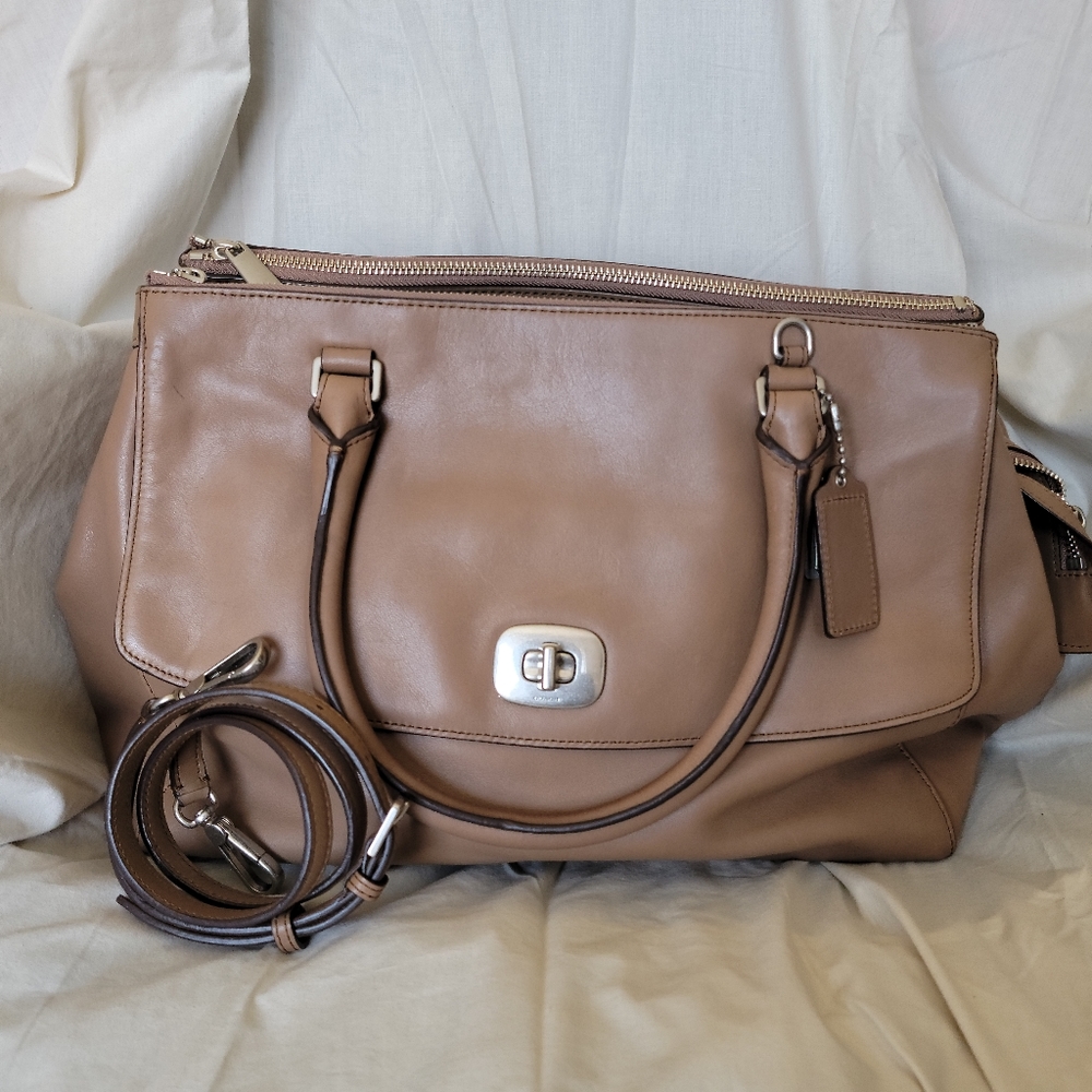 Coach Taupe Satchel/Tote